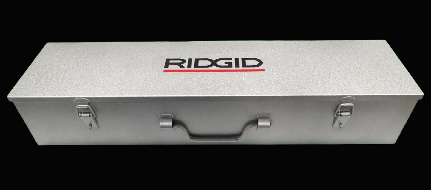 Ridgid 55207, 12r Manual Ratchet HS PVC, Plastic Coated Pipe Die set, 1/2 inch to 2 inch, Metal Case 55207