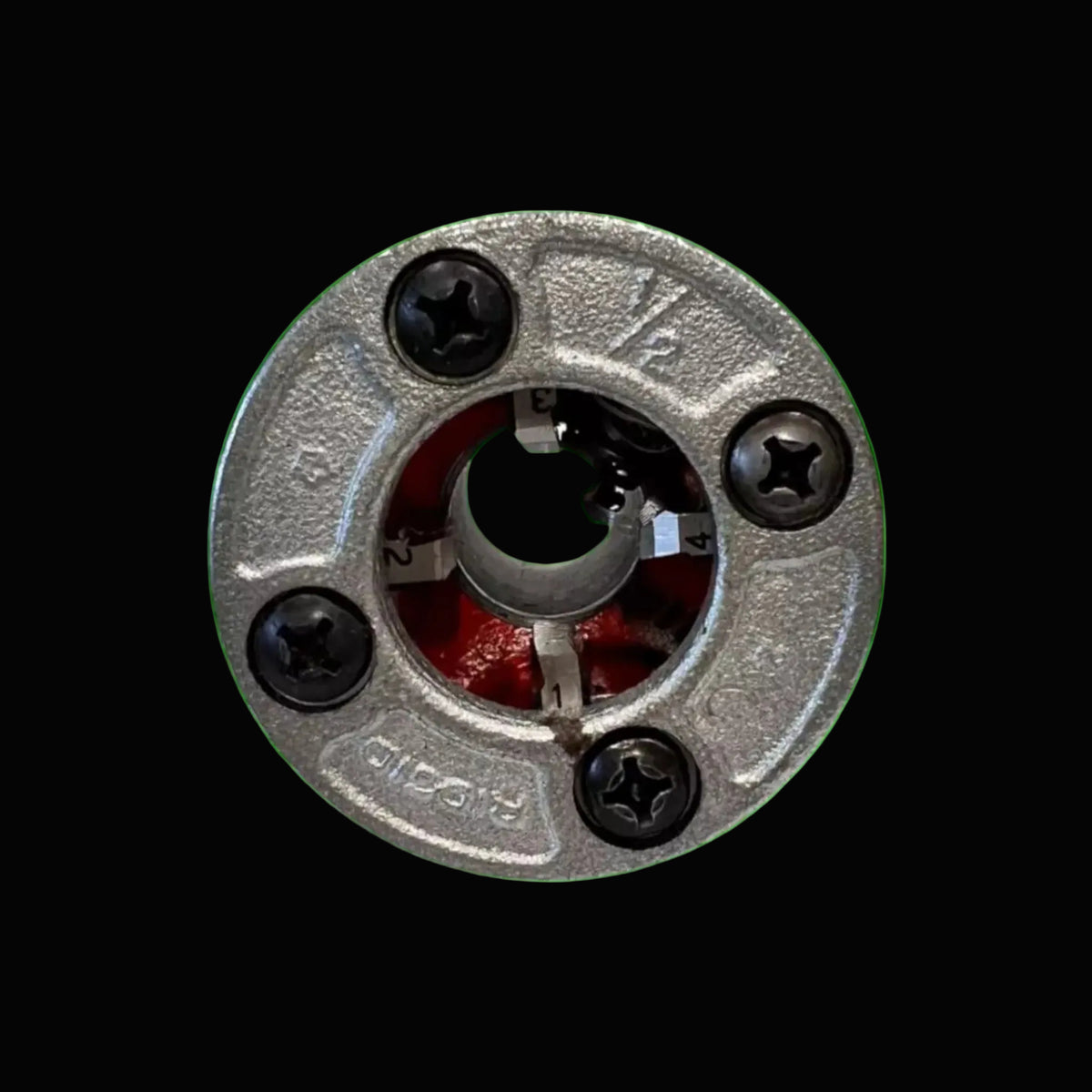RIDGID 11-R Ratchet Pipe Threader 37777, 1/2 in 37040, 3/4 in 37045, 1 in 37050 Dies