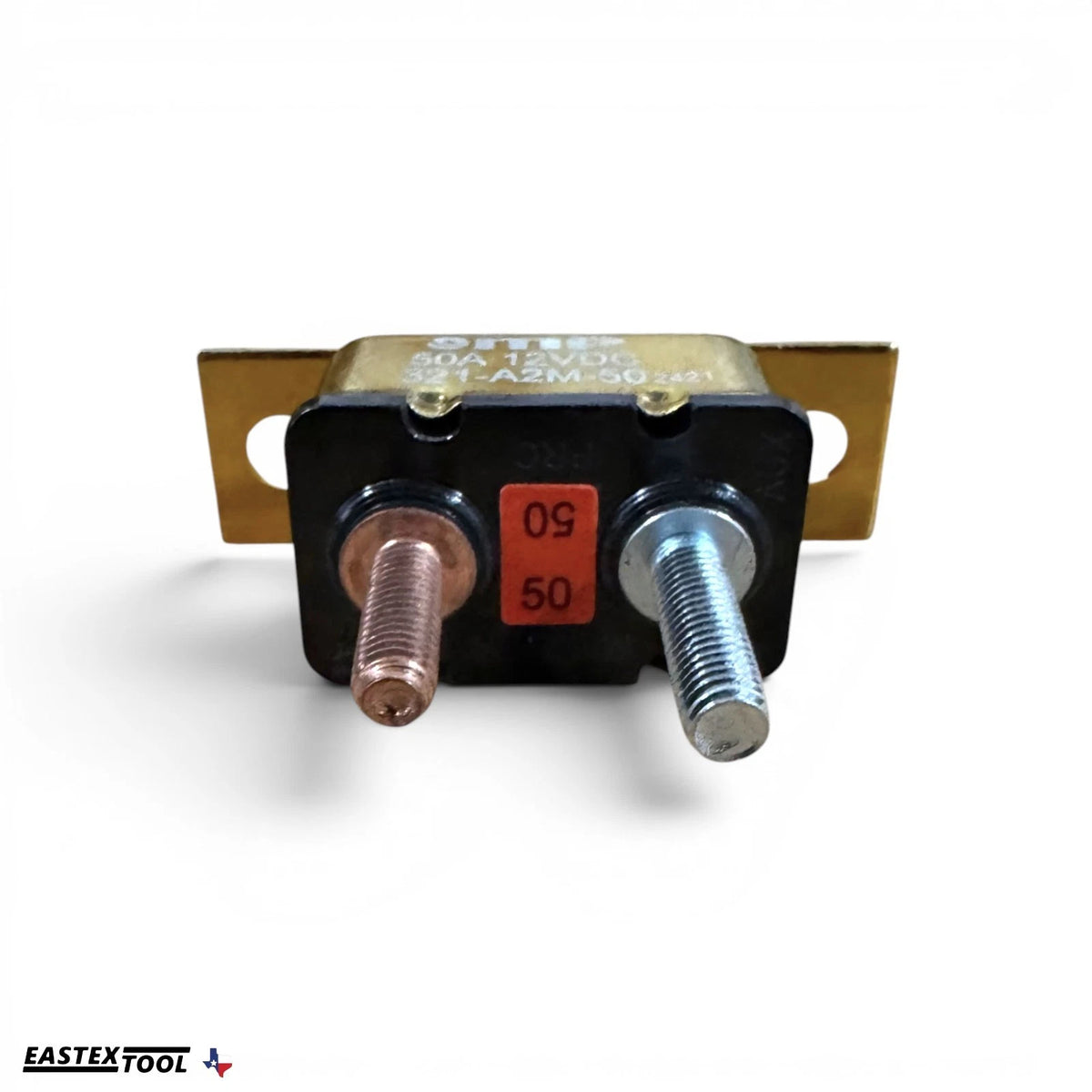 Mechanical Products 321-A2M-50 Circuit Breaker, 50A 12VDC Type 1 Auto Reset