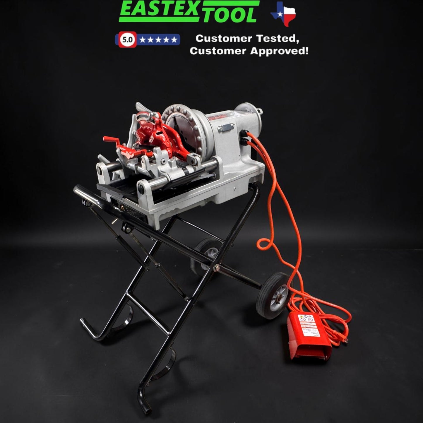 RIDGID 66947 , 300 COMPACT PIPE THREADING MACHINE WITH STAND