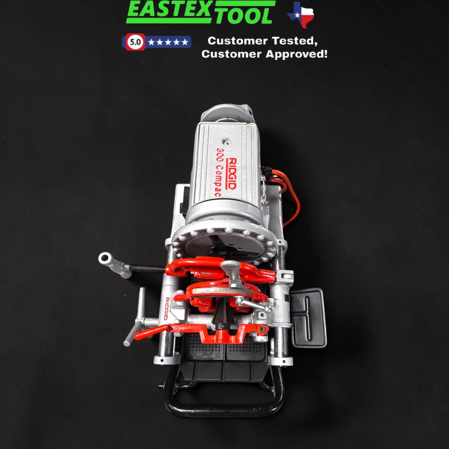 RIDGID 66947 , 300 COMPACT PIPE THREADING MACHINE WITH STAND