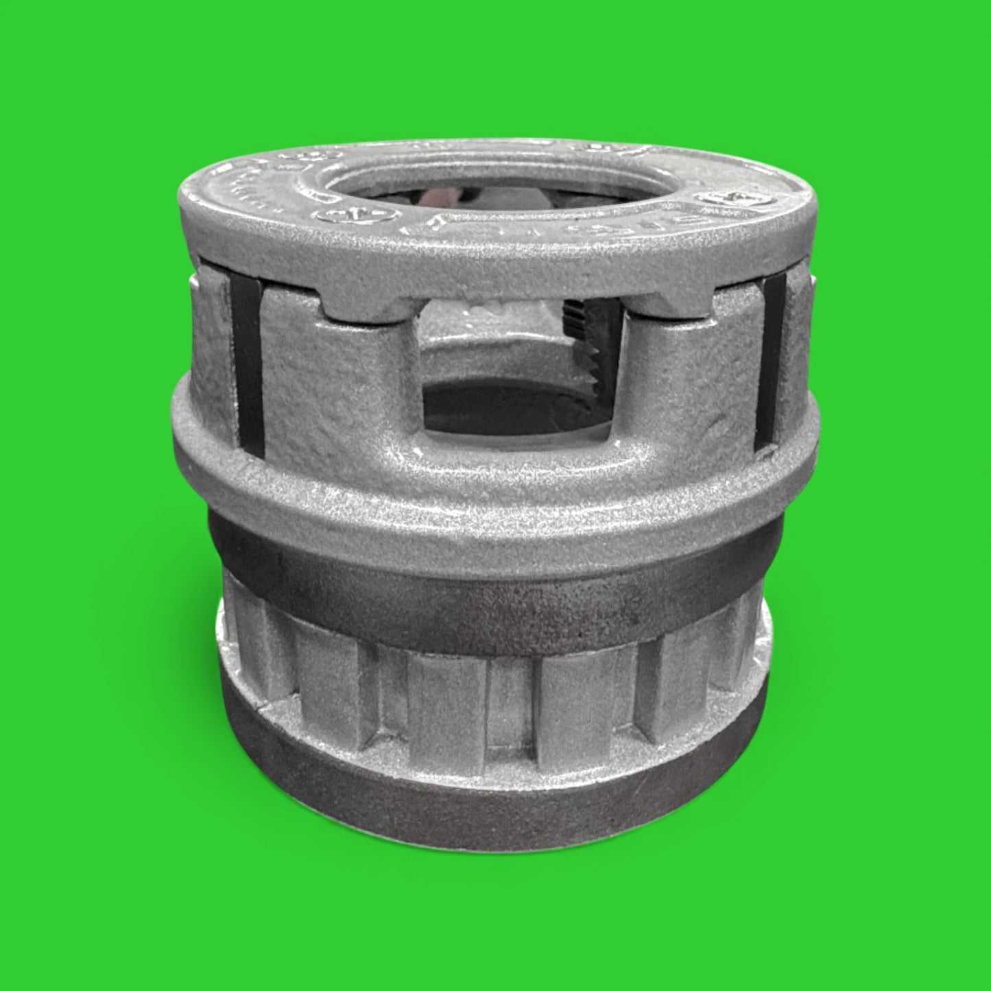 Ridgid 12r Manual Ratchet HS Plastic Coated Pipe Die set, 1/2" to 2" Metal Case 55207