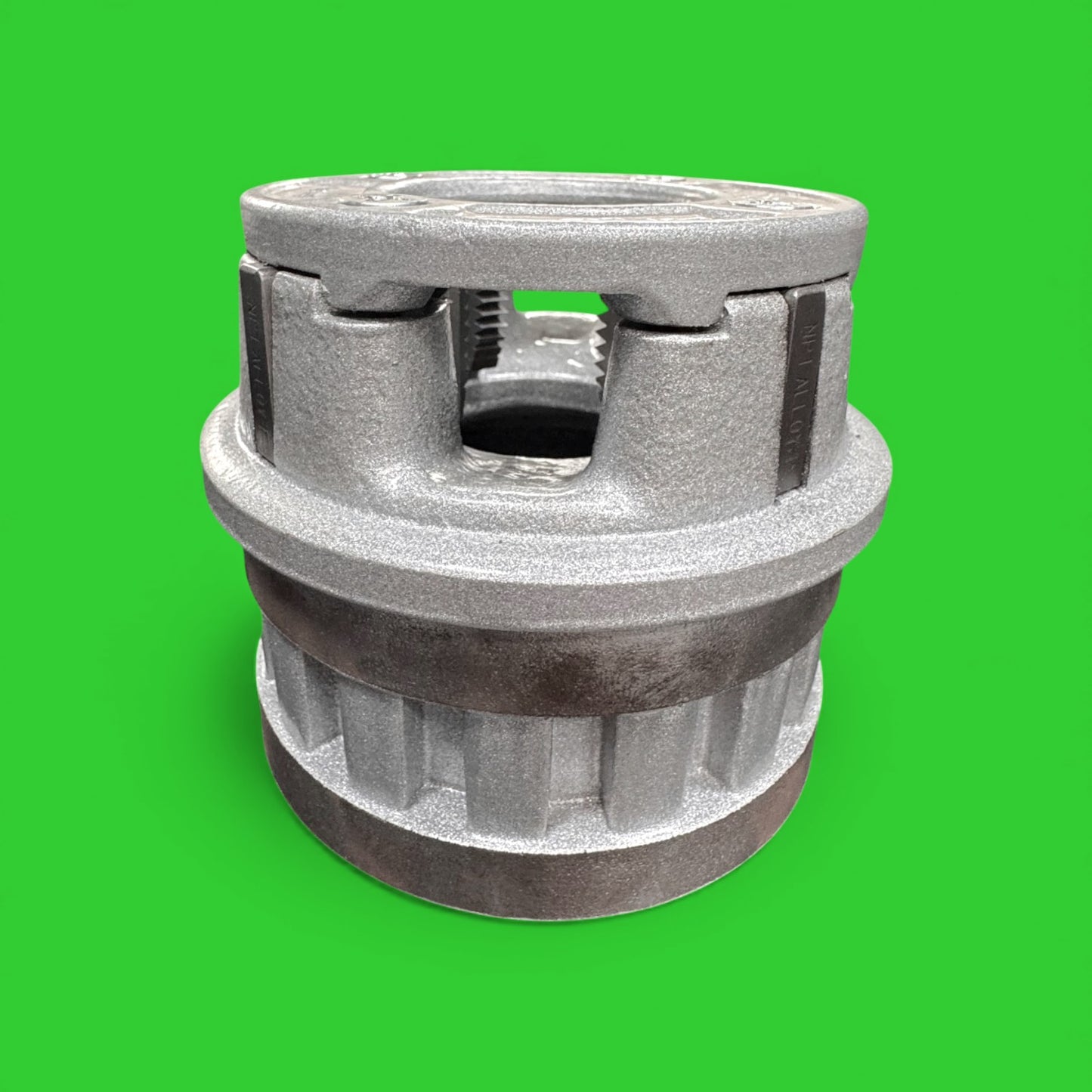 Ridgid 12r Manual Ratchet HS Plastic Coated Pipe Die set, 1/2" to 2" Metal Case 55207