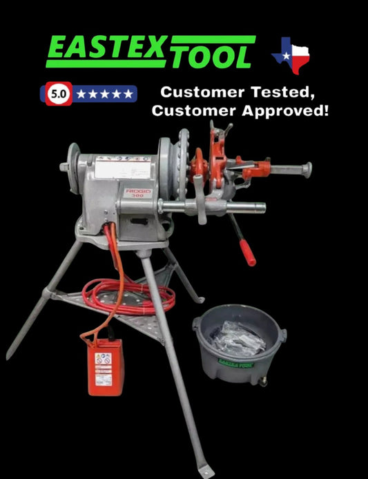 RIDGID 300 PIPE THREADING MACHINE COMPLETE (38 RPM)