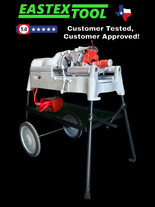 RIDGID 535 V1 PIPE THREADER, COMPLETE WITH STAND.