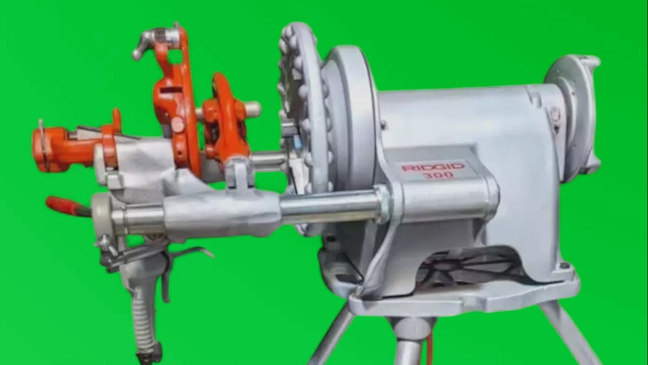 RIDGID 300 PIPE THREADING MACHINE COMPLETE (38 RPM)