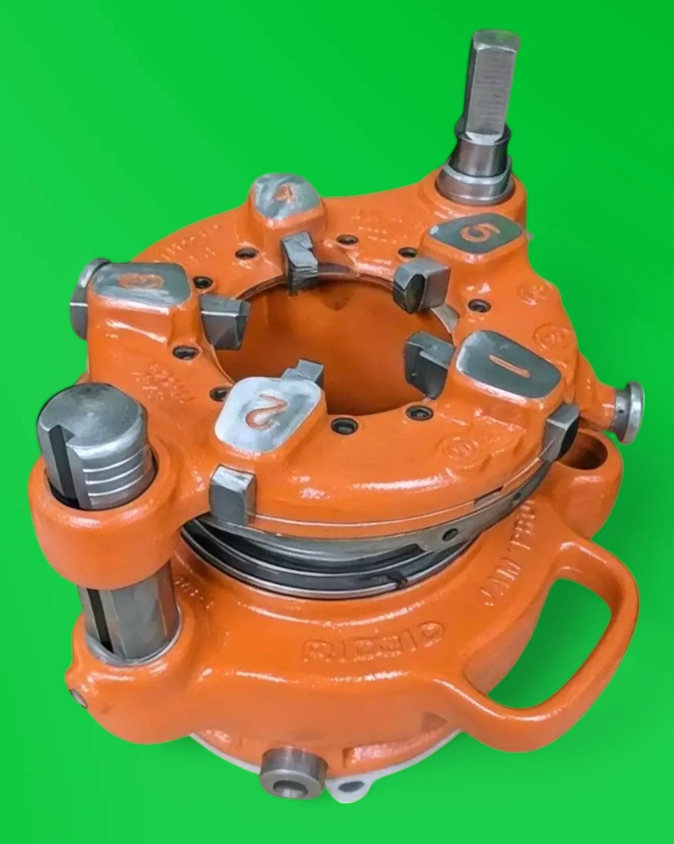 Ridgid 700 Hand Held Power Drive 41935 Pipe Threading Machine Kit 1/8" to 4" with Ridgid 141